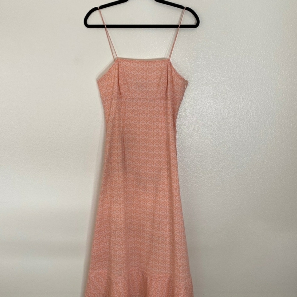 Express long floral spaghetti strap dress